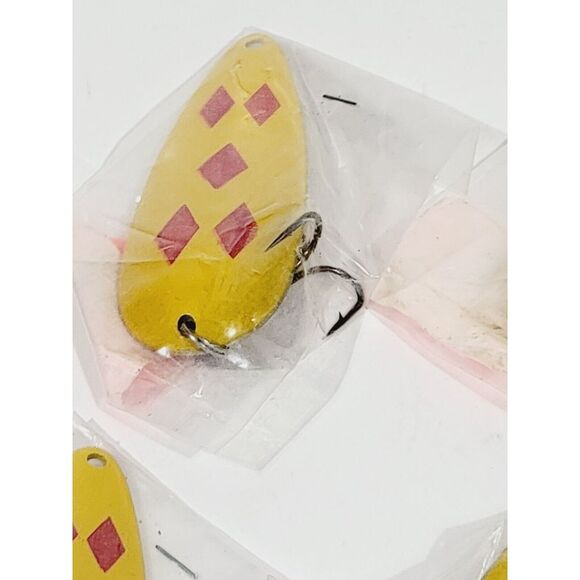 10 Universal Spoon 2 3/4 Oxbord Outdoors Styled Lure Gold/Red/5 Of Diamonds - Picture 15 of 16